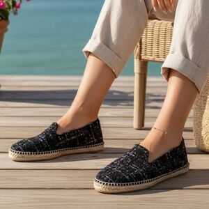 Manebi Women's Hamptons Espadrille Flat Size 9.5